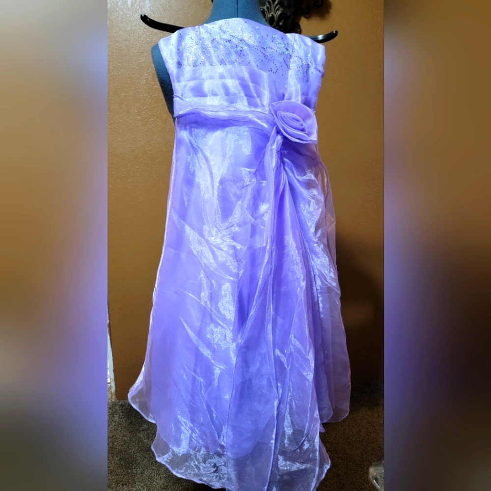 Formal length lavender girls dress